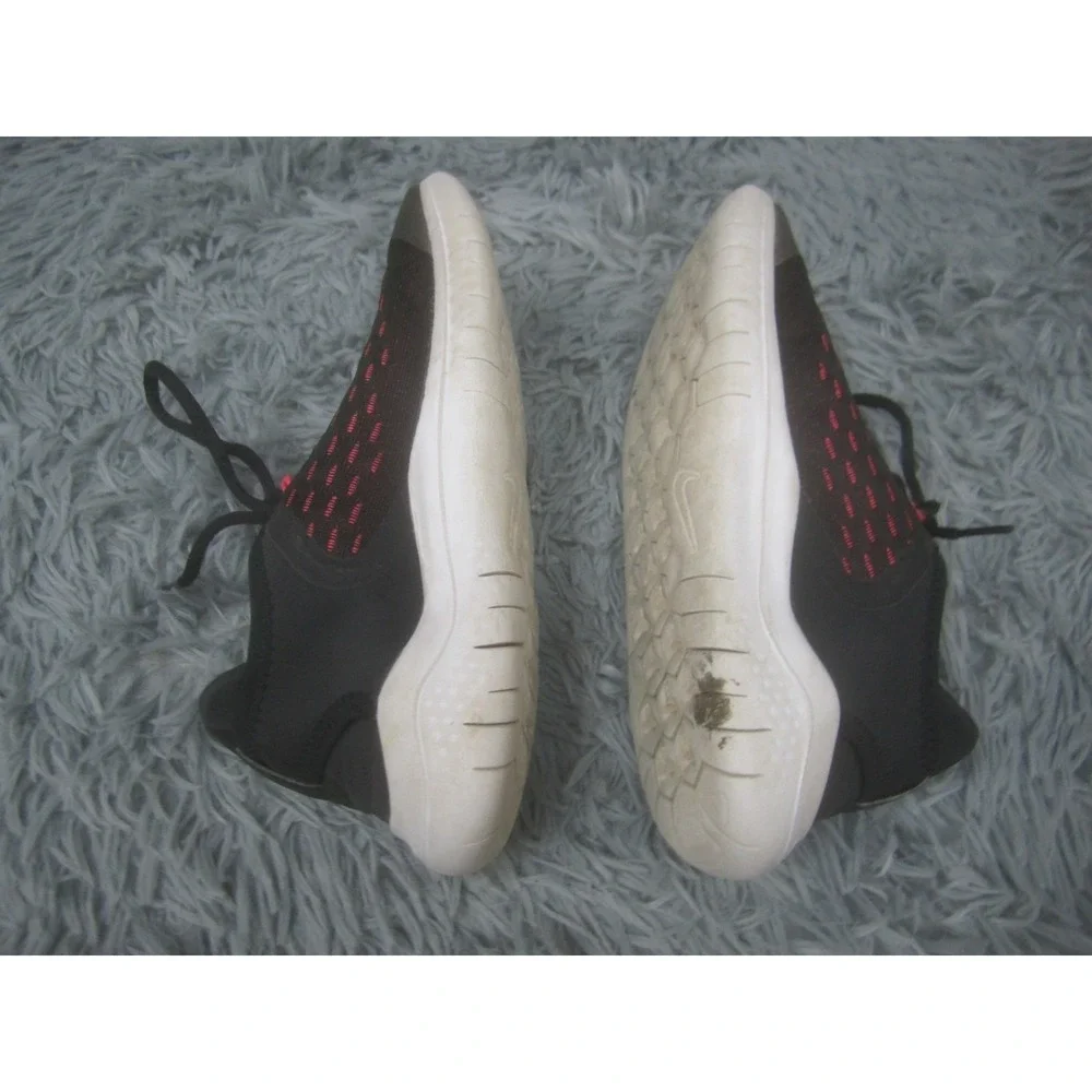 Nike Shoes Youth Girls 5Y Free RN (GS) Running Black Pink AH3457-001 Athletic - Picture 9 of 11